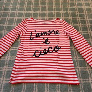 J.Crew french, striped, boatneck